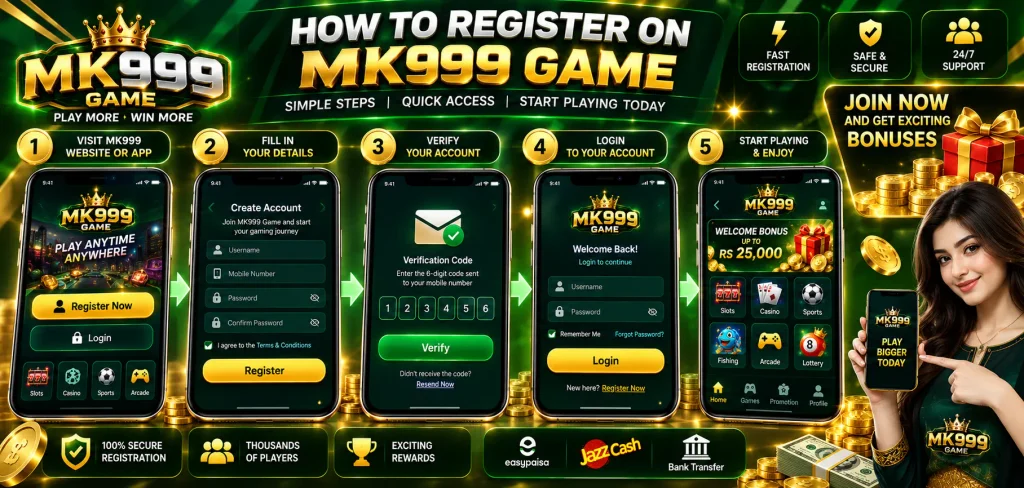 Register on MK999 Game